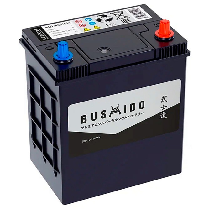 Аккумулятор автомобильный BUSHIDO SJ 46B19L 44Ah 400A 