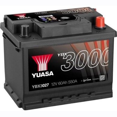 Аккумулятор автомобильный YUASA YBX3027 SMF 60 Ач