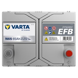 Аккумулятор автомобильный VARTA Dynamic EFB N65 65Ah (565 501 065)