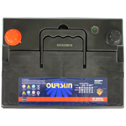 Аккумулятор автомобильный OURSUN JIS MF 90D23L 70Ач 600А