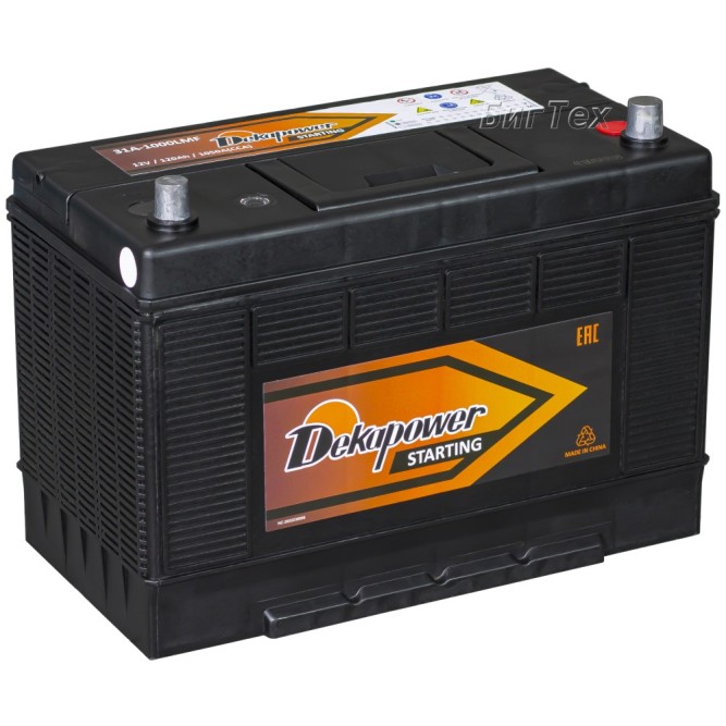 Аккумулятор DEKAPOWER 31A-1000 120Ач 1050А кл/конус