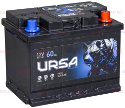 Аккумулятор автомобильный URSA Blue 60Ач 500А UU600 о.п. Аккумулятор автомобильный URSA Blue 60Ач 500А UU600 о.п.