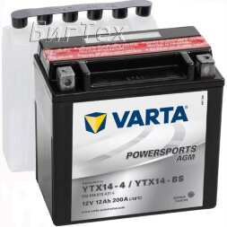 Мото аккумулятор VARTA Powersports AGM YTX14-BS 12 Ач Мото аккумулятор VARTA Powersports AGM YTX14-BS 12 Ач