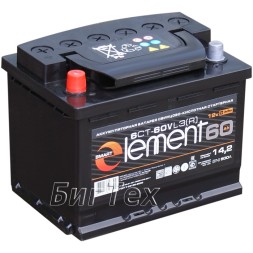 Аккумулятор автомобильный Smart Element 60 Ач (6ст-60) Аккумулятор автомобильный Smart Element 60 Ач (6ст-60)