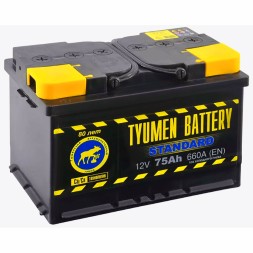 Аккумулятор автомобильный TYUMEN STANDART 6CT-75 75 Ач