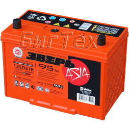 Аккумулятор автомобильный Зверь Азия Ca/Ca 125D31R 95Ач 930A Аккумулятор автомобильный Зверь Азия Ca/Ca 125D31R 95Ач 930A