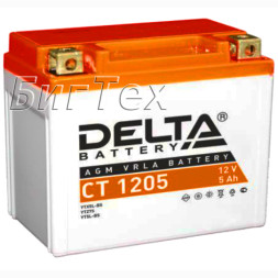Мото аккумулятор DELTA CT 1205 AGM (YTX5L-BS) 5 Ач