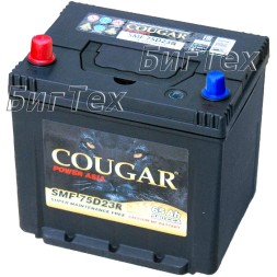Аккумулятор автомобильный Cougar 75D23R 65 Ач