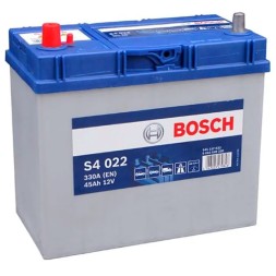 Аккумулятор автомобильный BOSCH Asia S4 022 45 Ач (тонкие клеммы) Аккумулятор автомобильный BOSCH Asia S4 022 45 Ач (тонкие клеммы)