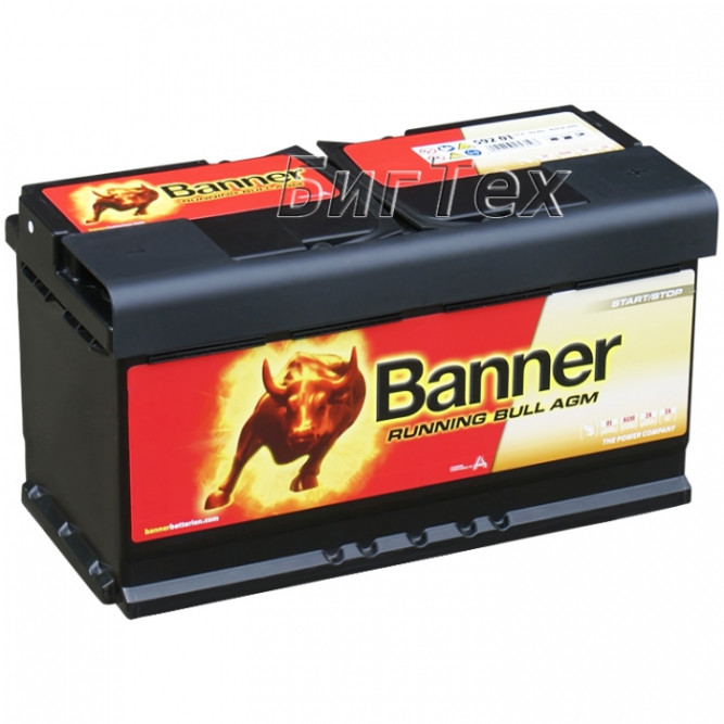 Аккумулятор автомобильный Banner Running Bull AGM 92 Ач (592 01)