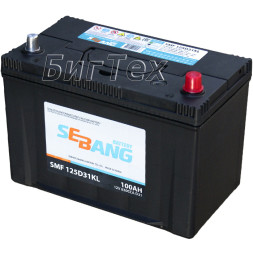 Аккумулятор автомобильный SEBANG 125D31KL 100 Ач Аккумулятор автомобильный SEBANG 125D31KL 100 Ач