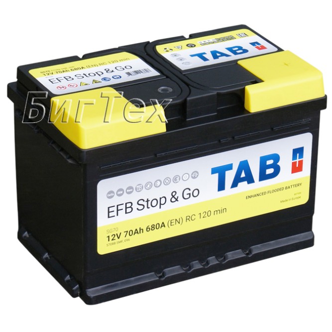 Аккумулятор автомобильный TAB EFB Stop Go 65 Ah