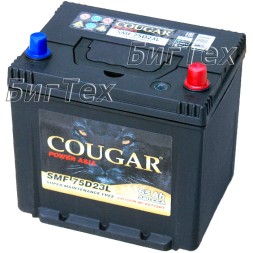 Аккумулятор автомобильный Cougar 75D23L 65 Ач Аккумулятор автомобильный Cougar 75D23L 65 Ач