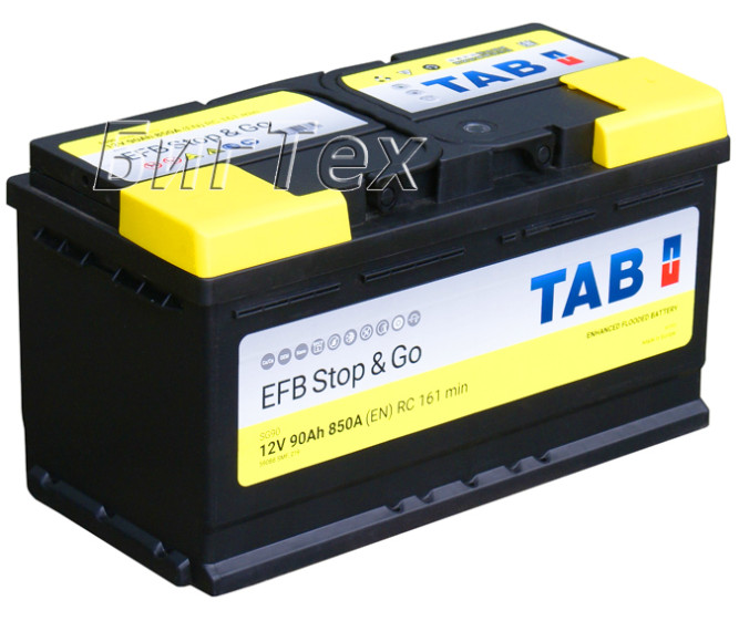 Аккумулятор автомобильный TAB EFB Stop Go L5, 90 Ач
