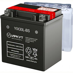 Мото аккумулятор ИРКУТ YIX30L-BS AGM 30.9 Ач
