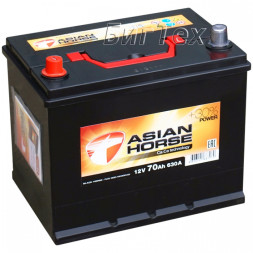 Аккумулятор автомобильный ASIAN HORSE 70Ah Аккумулятор автомобильный ASIAN HORSE 70Ah