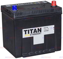 Аккумулятор автомобильный TITAN ASIA STANDART 62Ач 550А обр.пол.