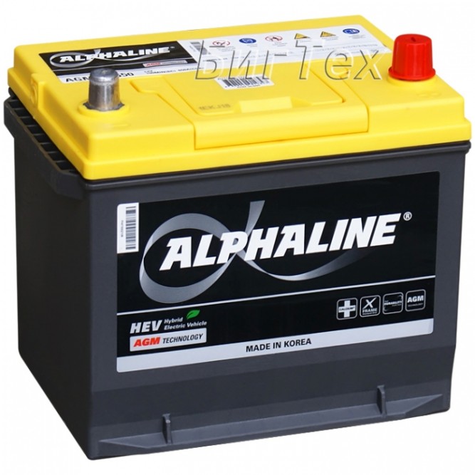 Аккумулятор автомобильный Alphaline AGM 35-650 D23 65 Ач