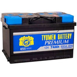 Аккумулятор автомобильный TYUMEN PREMIUM (Евро) 74 Ah