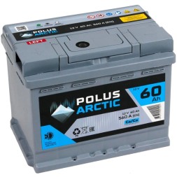 Аккумулятор автомобильный POLUS ARCTIC 60Ач 560А пр. пол.
