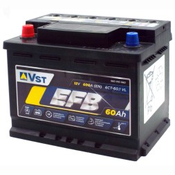 Аккумулятор автомобильный VST EFB 60Ач 600A (560 510 060)