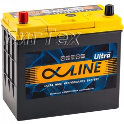 Аккумулятор автомобильный Alphaline Ultra 75B24R 59 Ач (тонкие клеммы)