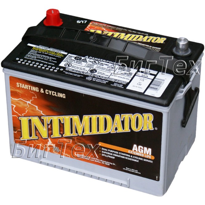 Аккумулятор автомобильный Deka Intimidator 9A24F AGM 75 Ач