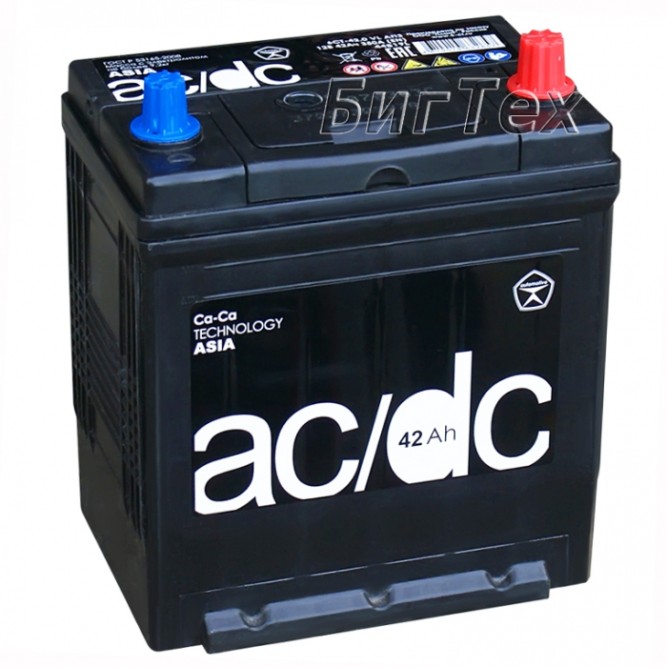 Аккумулятор автомобильный AC/DC Asia 44B19L 42Ач 350A