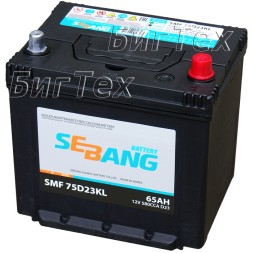 Аккумулятор автомобильный SEBANG 75D23KL 65 Ач Аккумулятор автомобильный SEBANG 75D23KL 65 Ач