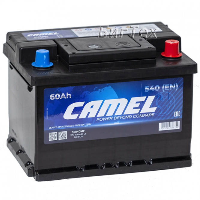 Аккумулятор автомобильный CAMEL 56219MF L2 60Ah