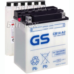 Мото аккумулятор GS CB14-A2 14.7 Ач