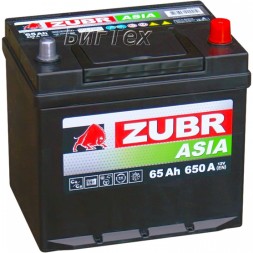 Аккумулятор автомобильный ZUBR PREMIUM ASIA ZPA650 65 Ач