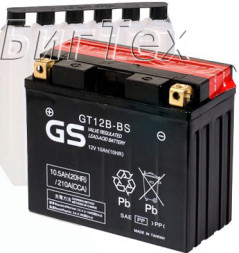 Мото аккумулятор GS GT12B-BS 10.5 Ач