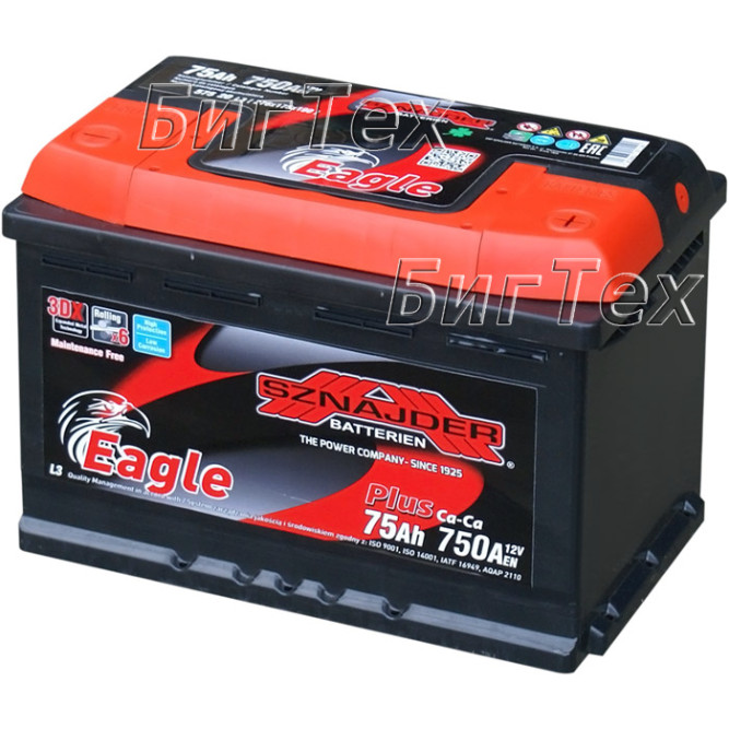 Аккумулятор автомобильный Sznajder Plus 75Ah L3 (57520)