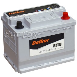 Аккумулятор автомобильный Delkor Start-Stop EFB LN2 60 Ач Аккумулятор автомобильный Delkor Start-Stop EFB LN2 60 Ач