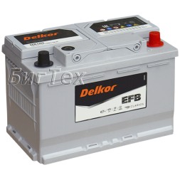 Аккумулятор автомобильный Delkor Start-Stop EFB LN3 70 Ач Аккумулятор автомобильный Delkor Start-Stop EFB LN3 70 Ач