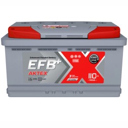 Аккумулятор автомобильный АКТЕХ EFB 110Ач 900A обр. пол.