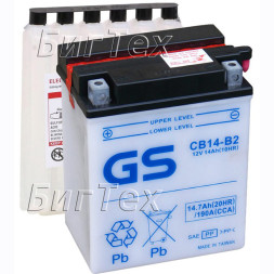 Мото аккумулятор GS CB14-B2 14.7 Ач
