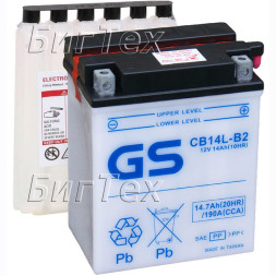 Мото аккумулятор GS CB14L-B2 14.7 Ач