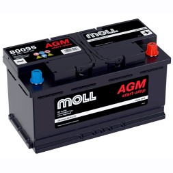 Аккумулятор автомобильный MOLL AGM LN5 Start-Stop 95Ah (80095) 