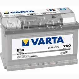 Аккумулятор автомобильный VARTA Silver Dynamic E38, 74 Ач Аккумулятор автомобильный VARTA Silver Dynamic E38, 74 Ач