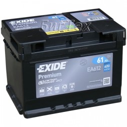 Аккумулятор автомобильный Exide Premium EA612 61 Ач Аккумулятор автомобильный Exide Premium EA612 61 Ач