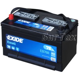 Аккумулятор автомобильный Exide Excell EB788 78 Ач Аккумулятор автомобильный Exide Excell EB788 78 Ач