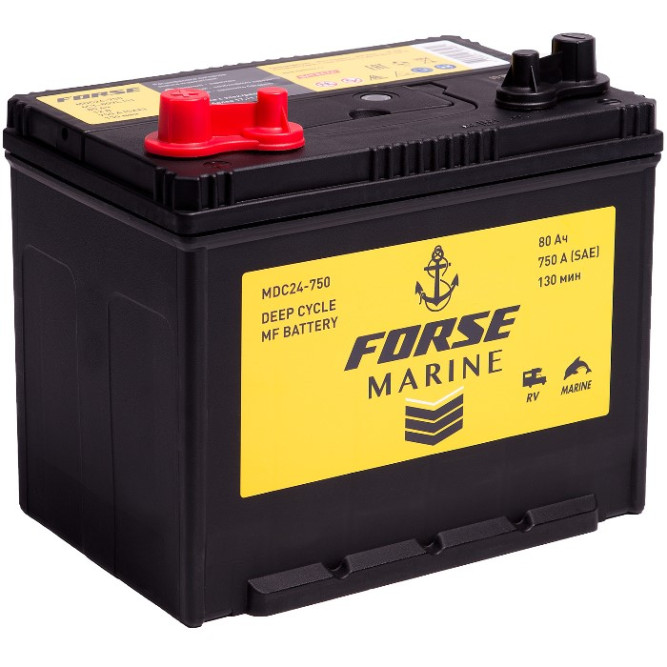Аккумулятор лодочный FORSE Marine MDC24-750, 80 Ач 750А
