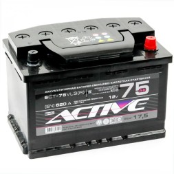 Аккумулятор автомобильный ACTIVE FROST 75 Ач 620А о.п. 