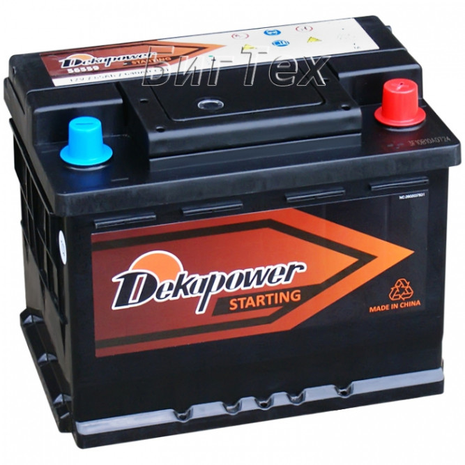 Аккумулятор автомобильный DEKAPOWER 56219 62Ач 550А