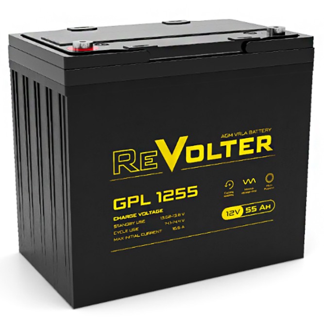 Аккумулятор REVOLTER GPL 1255 55Ah