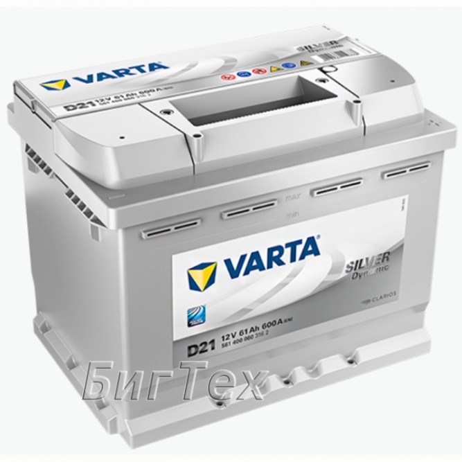 Аккумулятор автомобильный VARTA Silver Dynamic D21, 61 Ач