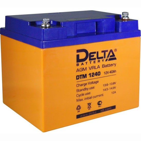 Аккумулятор Delta DTM L  1240, 40 А/ч
