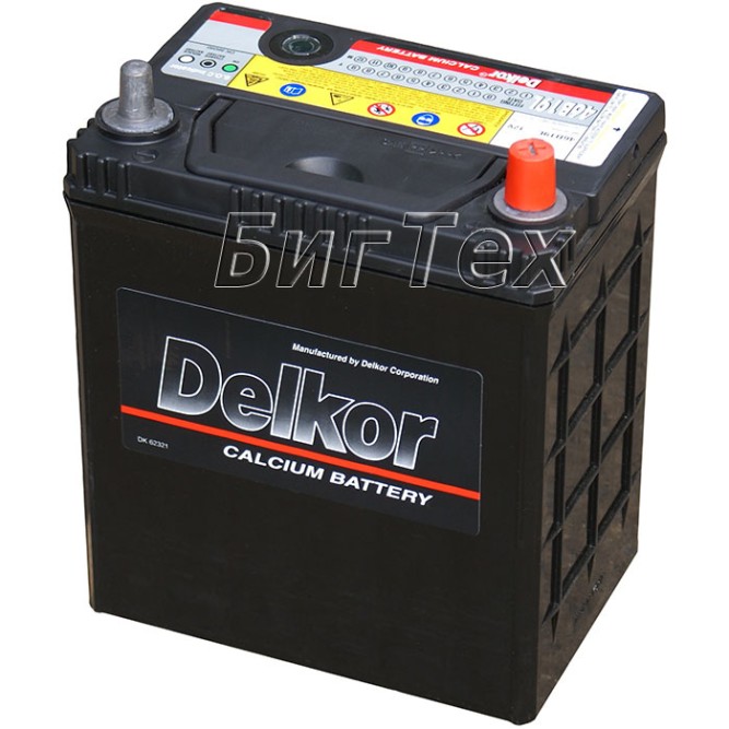 Аккумулятор автомобильный Delkor 46B19L 40 Ач (тонкие клеммы)